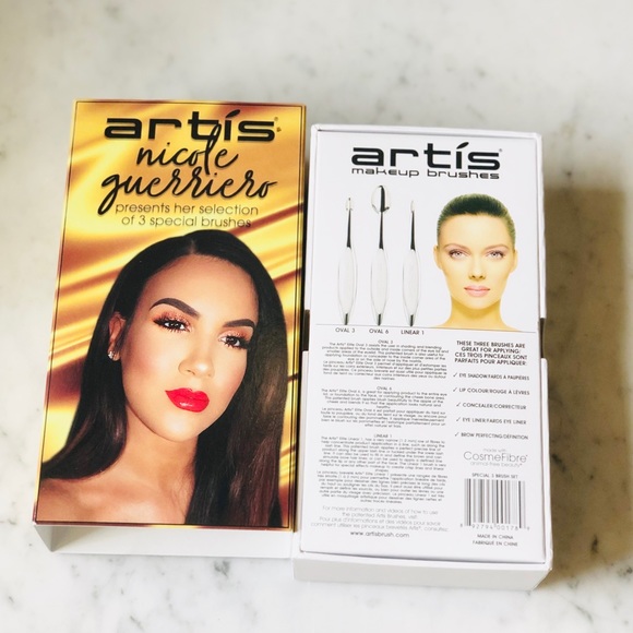 NIB Artis Nicole Guerriero 3-pc Special Brush Set - Picture 2 of 3